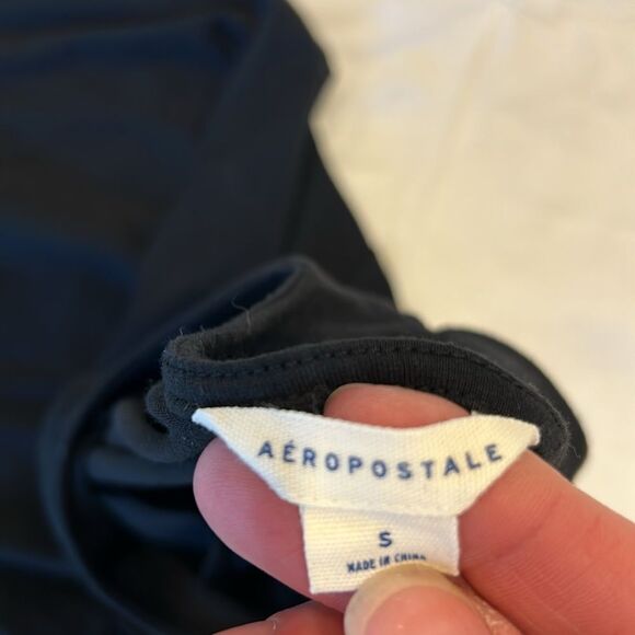 Aeropostale Women's Black Open Chest Sleeveless Mini Dress Size Small - Picture 7 of 8